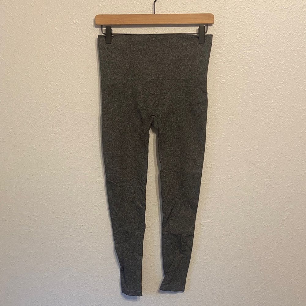 SPANX Heather Gray High Waisted Skinny Ankle Leggings Size Medium